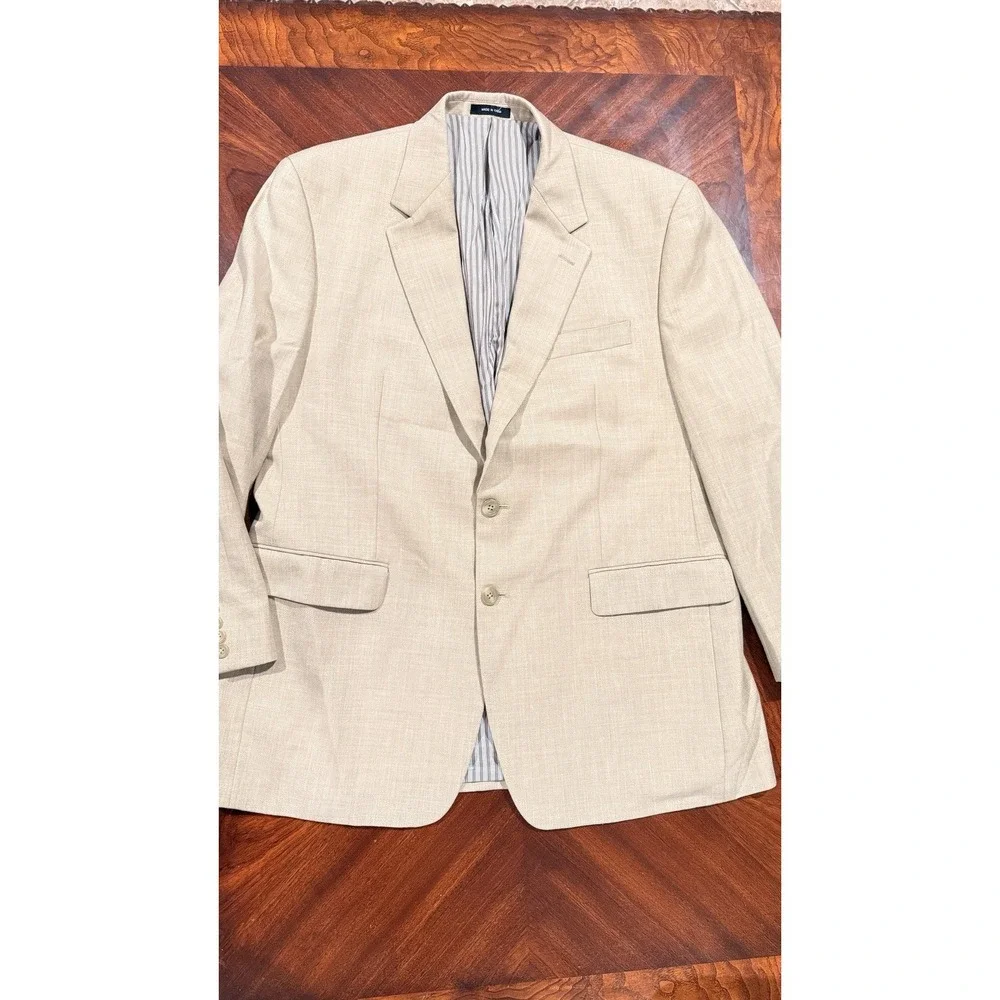 Lauren Ralph Lauren Mens Blazer 43R Tan Sport‎ Coat Two Button Macy's Jacket